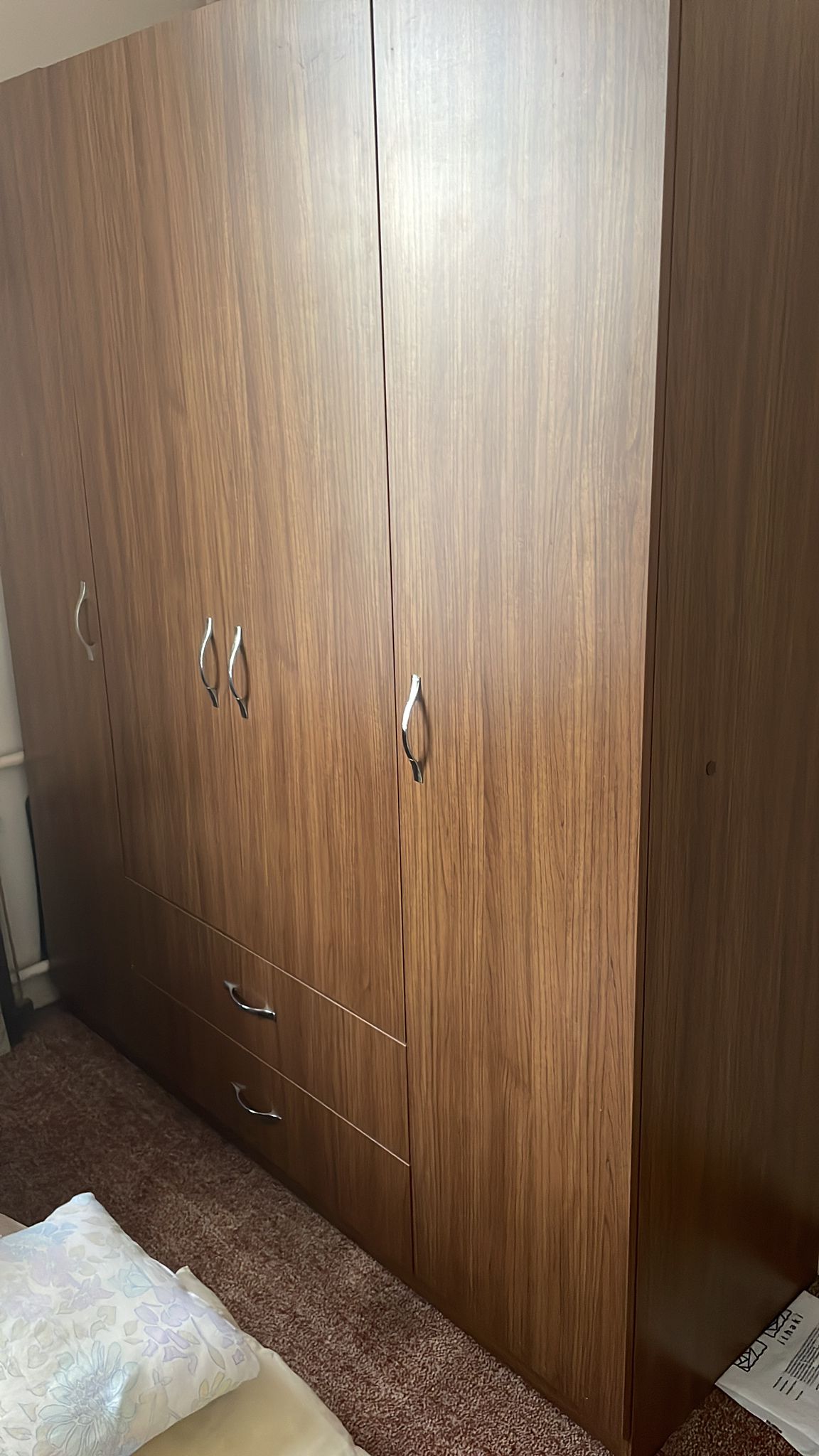 ikinci el 4 kapılı çekmeceli gardrop